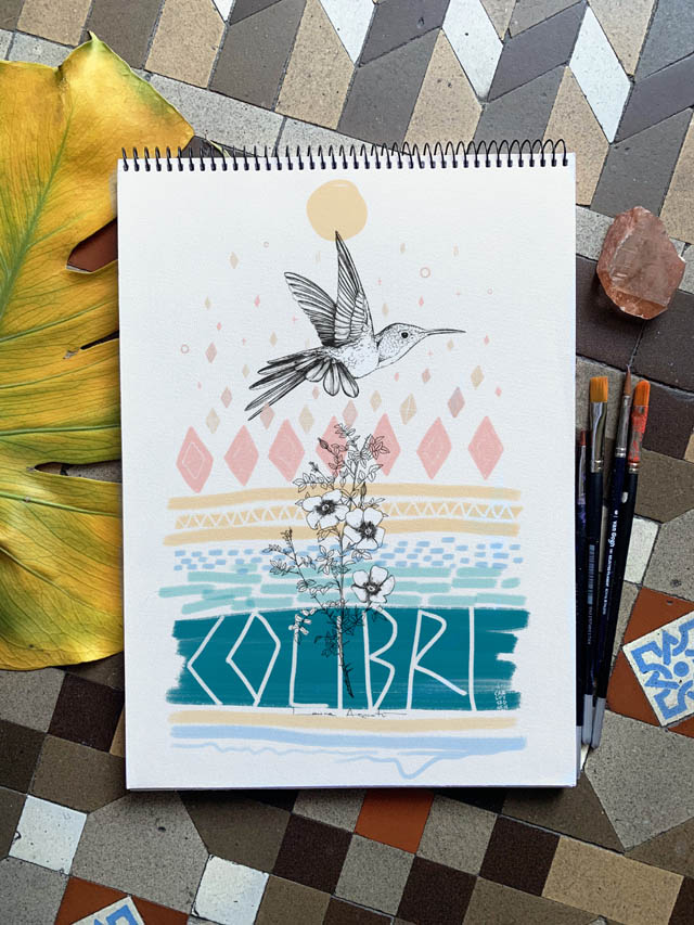 Carlos Sadness ha coloreado la ilustración de Laura Agustí en el proyecto Save The Colors