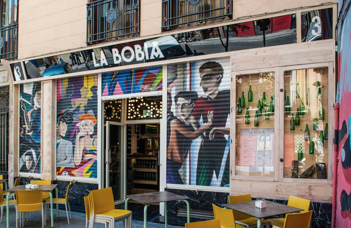bobia, sidrería, asturiana, swinton, gallery, bobia, comer, restaurante, madrid, copas